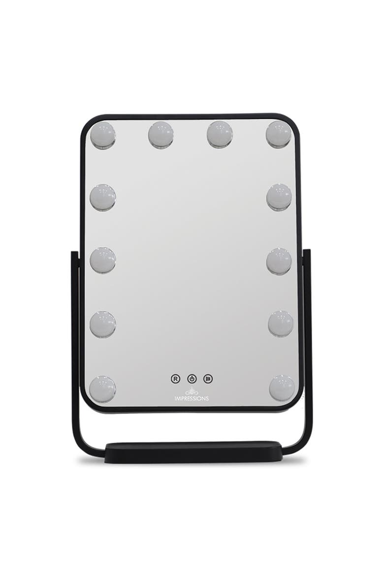 Contour Tri-Tone LED Makeup Mirror, Alternate, color, White