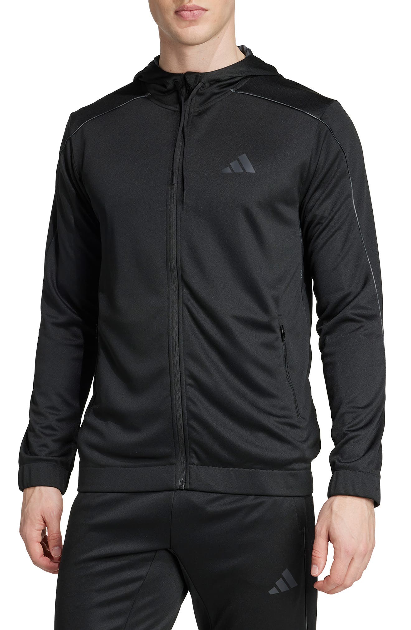 adidas Train Essentials Seasonals Full Zip Hoodie