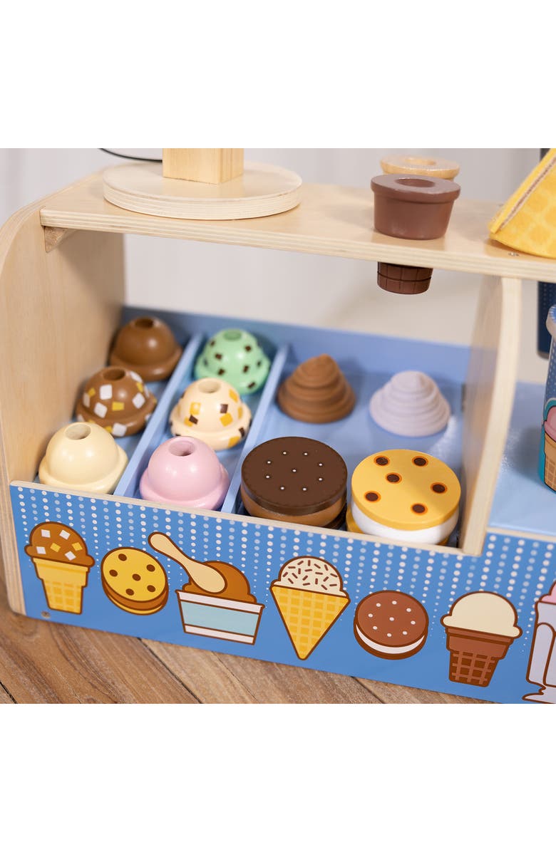 Melissa & Doug Cool Scoops Ice Cream Creamery Playset, Alternate, color, 