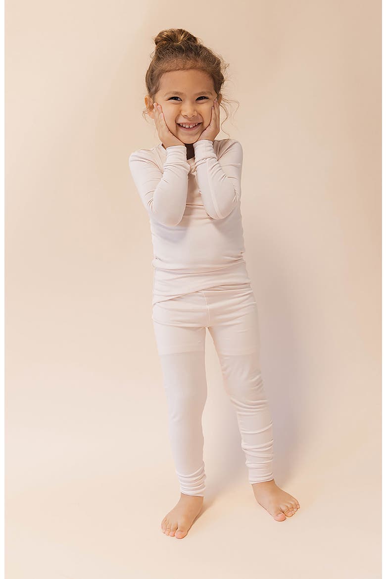 CloudBlend™ Two-Piece Long Pajamas, Alternate, color, SPARROW