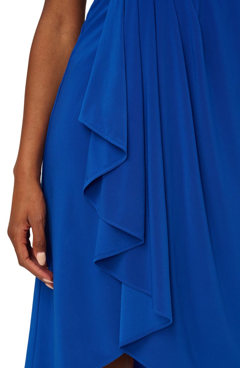 Adrianna Papell Draped Matte Jersey Dress, Alternate, color, 