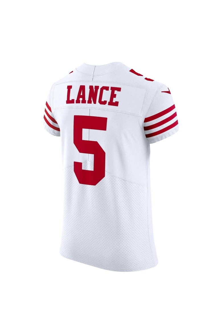 Men's Nike Trey Lance White San Francisco 49ers Vapor Elite Jersey, Alternate, color, White