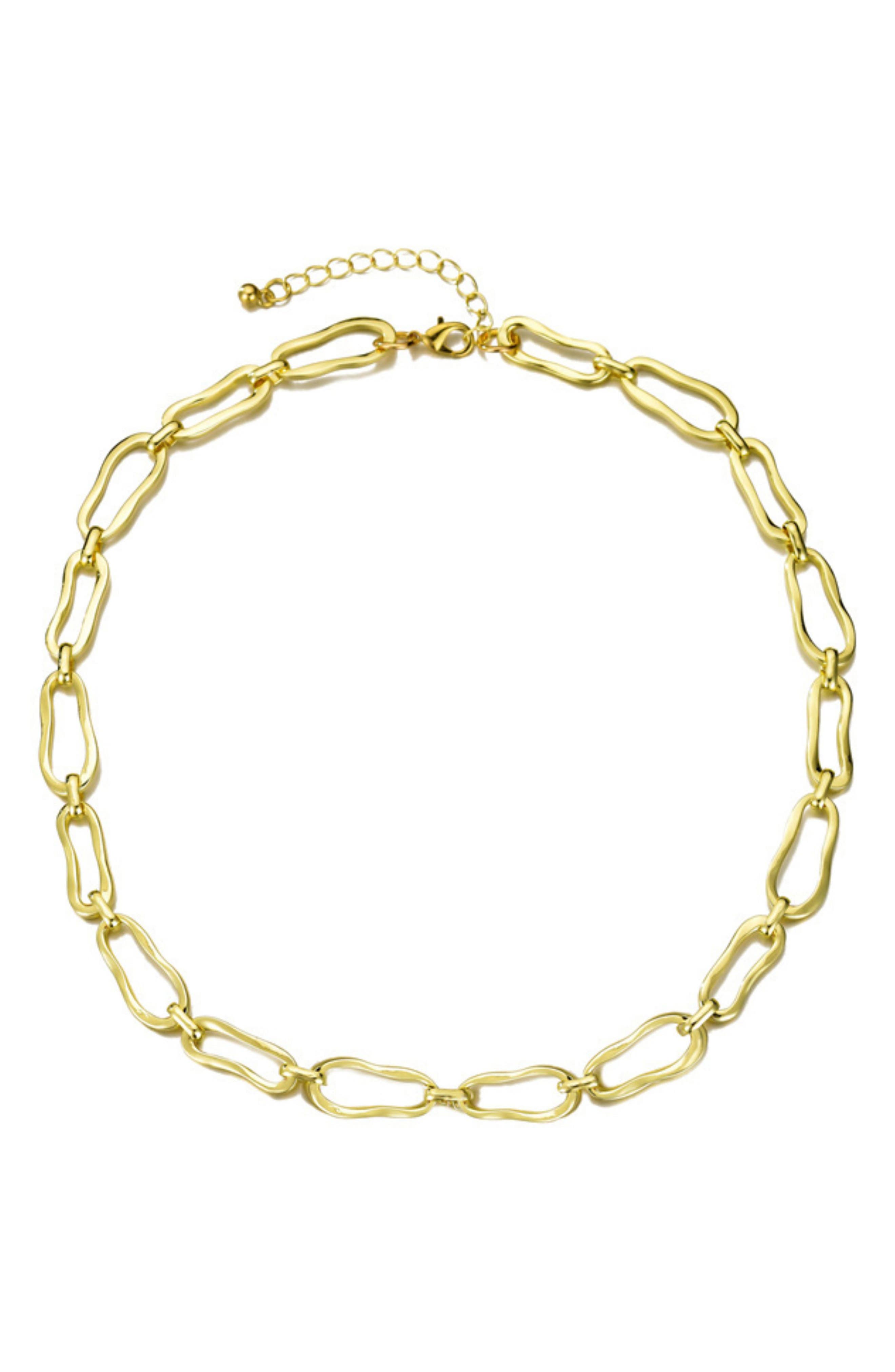 Adornia Organic Link Chain Necklace