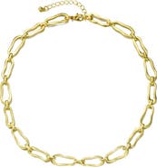 Adornia Organic Link Chain Necklace