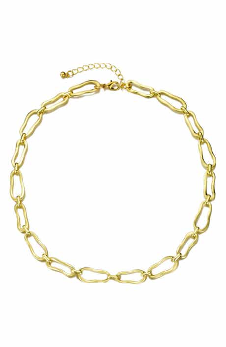 Adornia Organic Link Chain Necklace