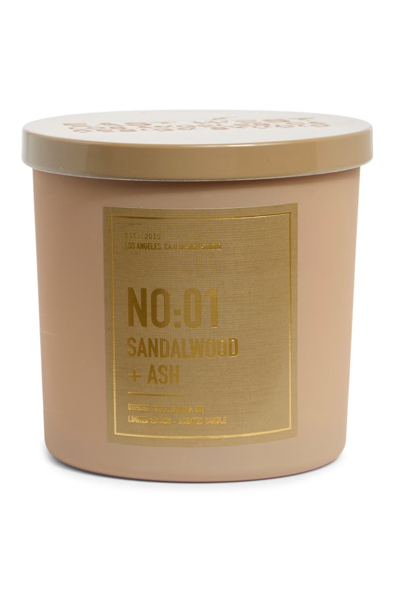 Sandalwood & Ash Scented Candle, Main, color, SANDALWOOD N ASH