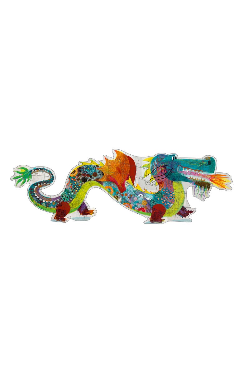 Djeco Leon The Dragon 58-Piece Giant Puzzle, Alternate, color, Multi