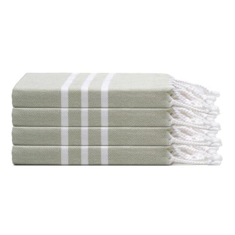 Trio Stripe Turkish Cotton Hand & Kitchen Towel Bundle