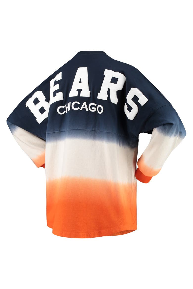 Women's Fanatics Branded Navy/White Chicago Bears Ombre Long Sleeve T-Shirt, Alternate, color, Navy