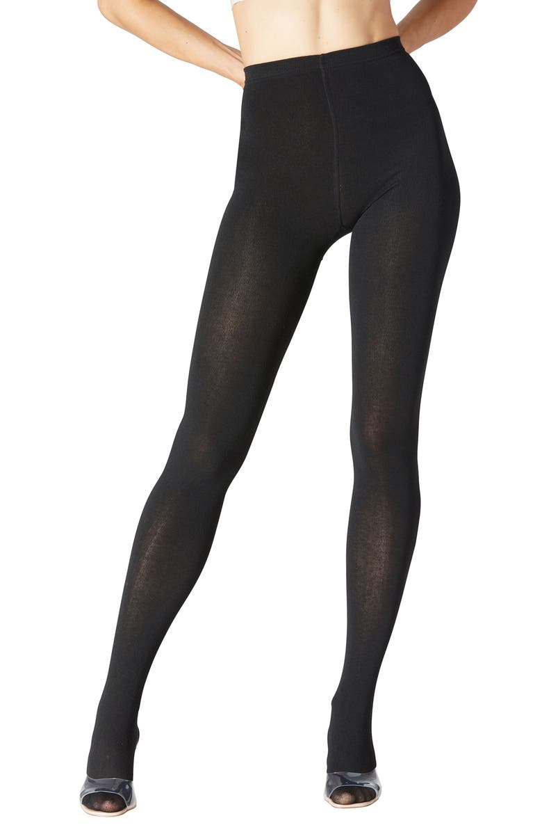 Stems Fleece Lined Thermal Tights, Alternate, color, Black