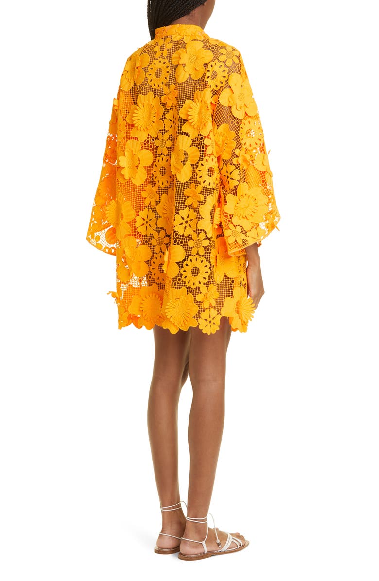 La Vie Style House Retro Lace Cover-Up Caftan, Alternate, color, 