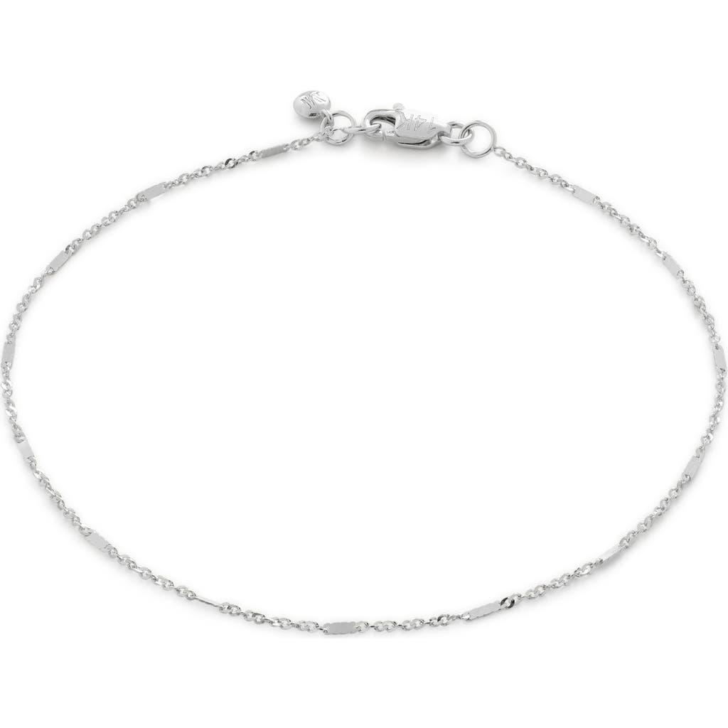 Monica Vinader Gold Shimmer Chain Bracelet In Metallic