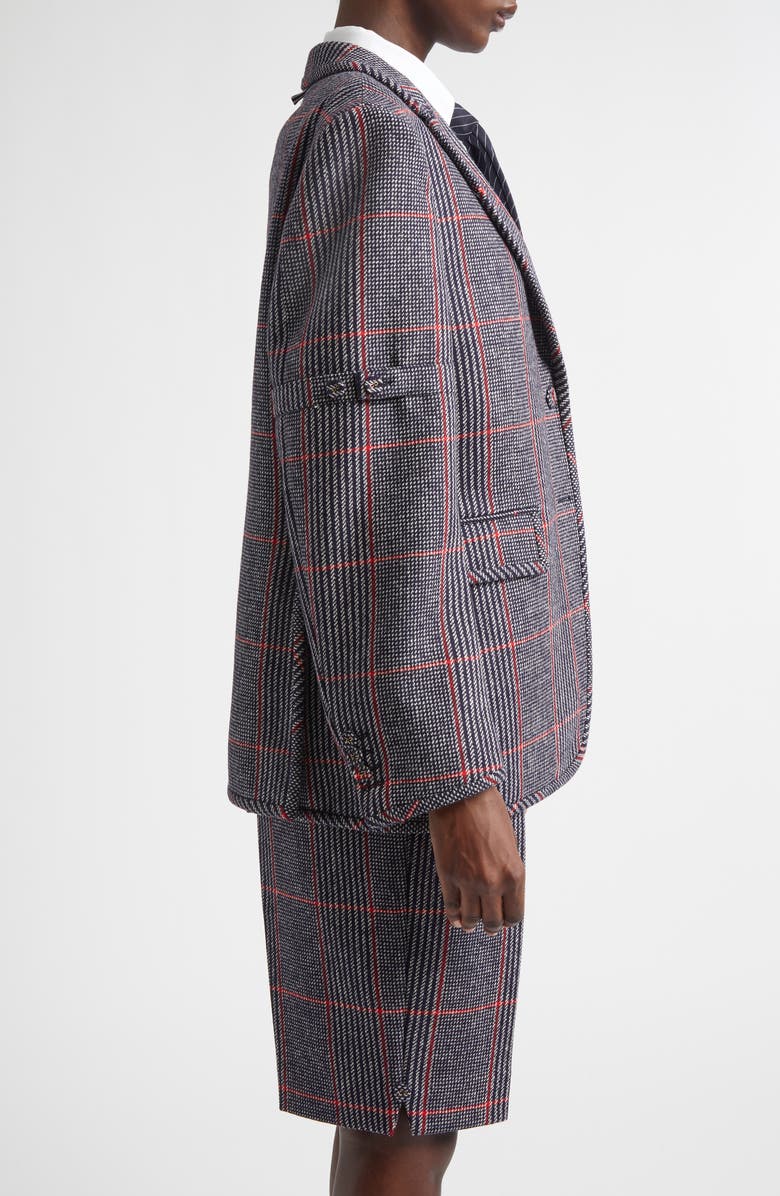 Thom Browne Oversize Hunting Tweed Sport Coat, Alternate, color, 960 Check Hunting Tweed