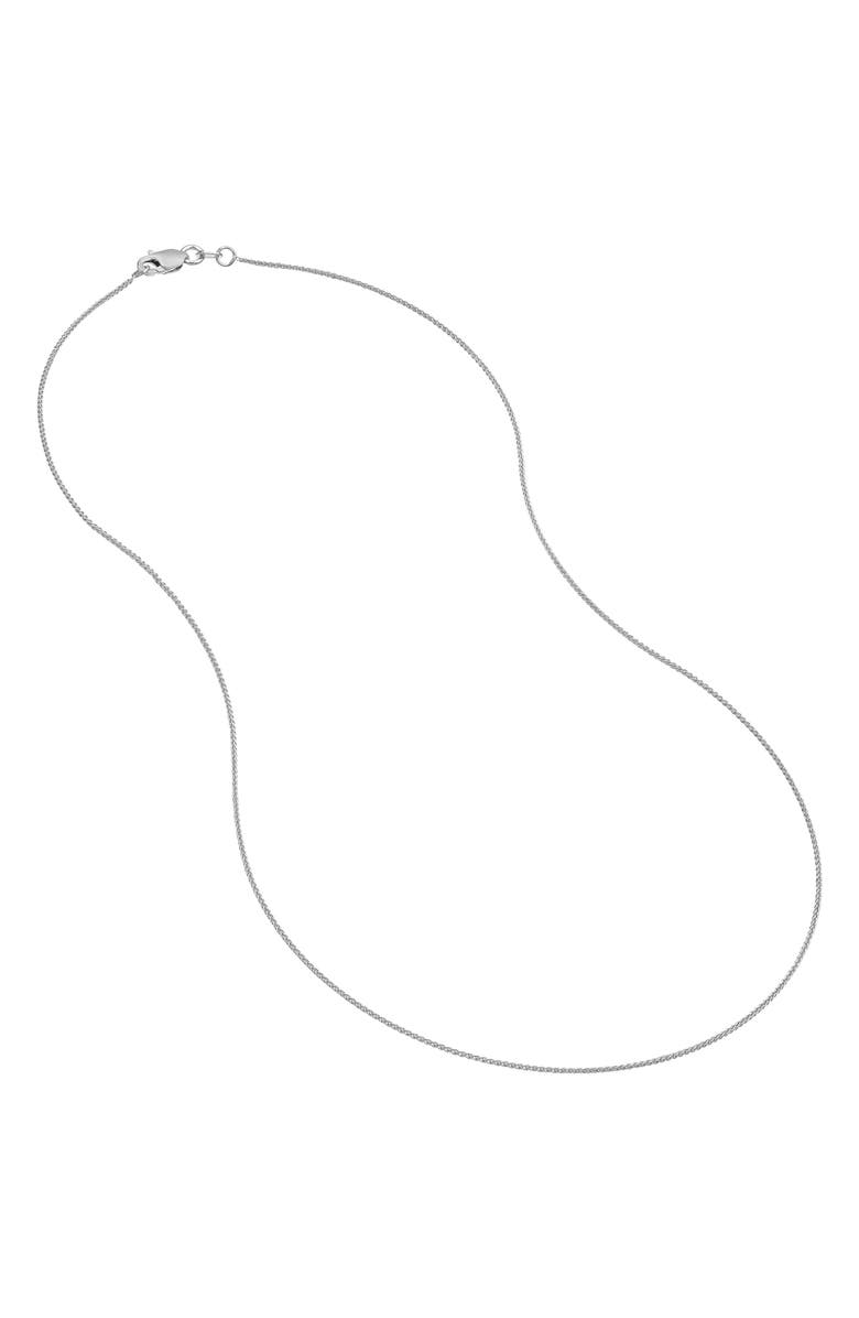HAWLEY ST 14K White Gold Wheat Chain Necklace, Alternate, color, 
