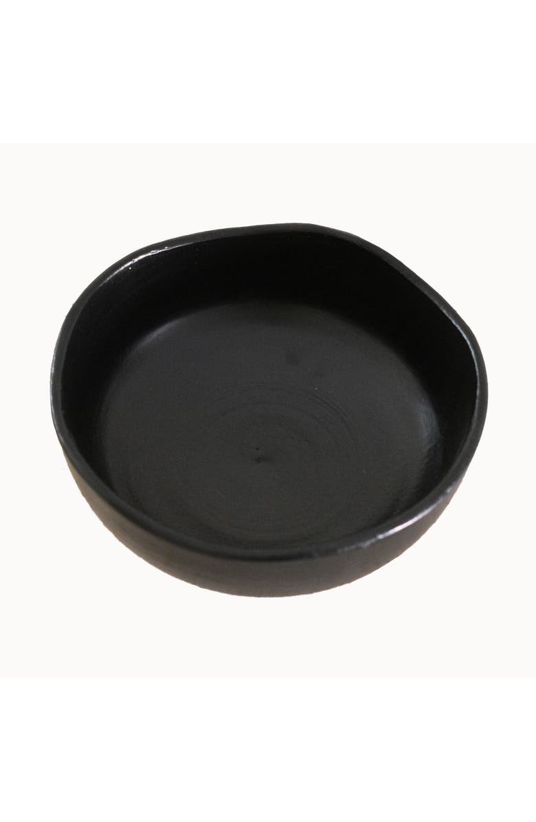 Apartment F Handcrafted Modern Ceramic Serving Bowl, Alternate, color, Black