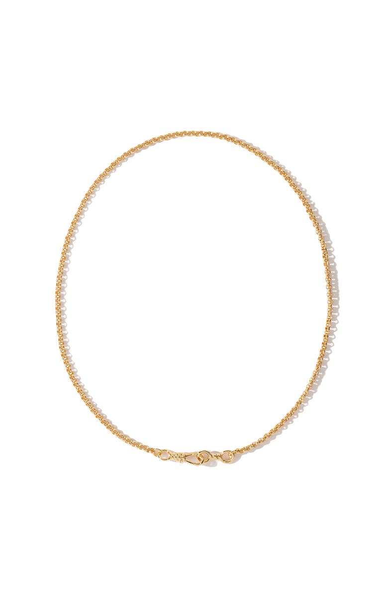 Otiumberg 14kt Gold Vermeil Locked Necklace, Main, color, Yellow Toned Gold