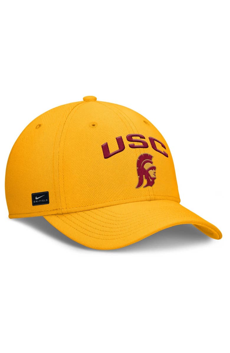 Nike Men's Nike Gold USC Trojans 2025 On-Field Rise Performance Flex Hat, Alternate, color, Gold