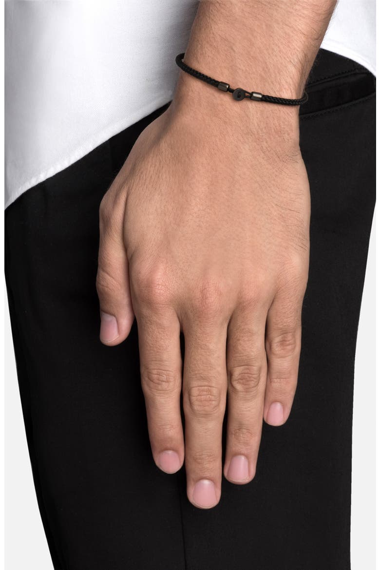 Nexus Rope Bracelet, Alternate, color, MATTE BLACK RHODIUM/ BLACK