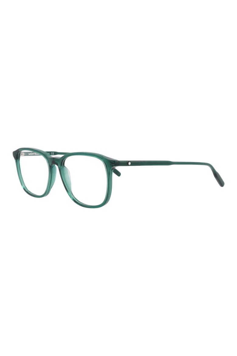 52mm Square Optical Glasses, Alternate, color, GREEN TRANSPARENT