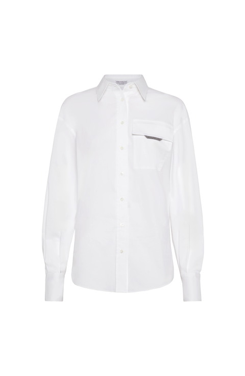Stretch poplin shirt