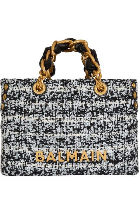 Small 1945 Soft tweed tote bag