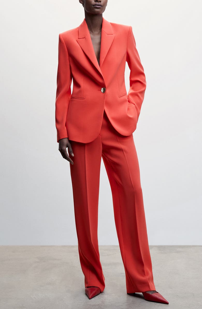 MANGO Wide Leg Suit Pants, Alternate, color, 