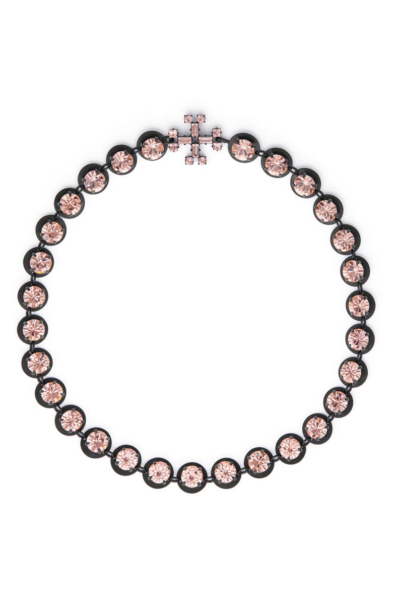 Tory Burch Crystal Statement Necklace, Main, color, 