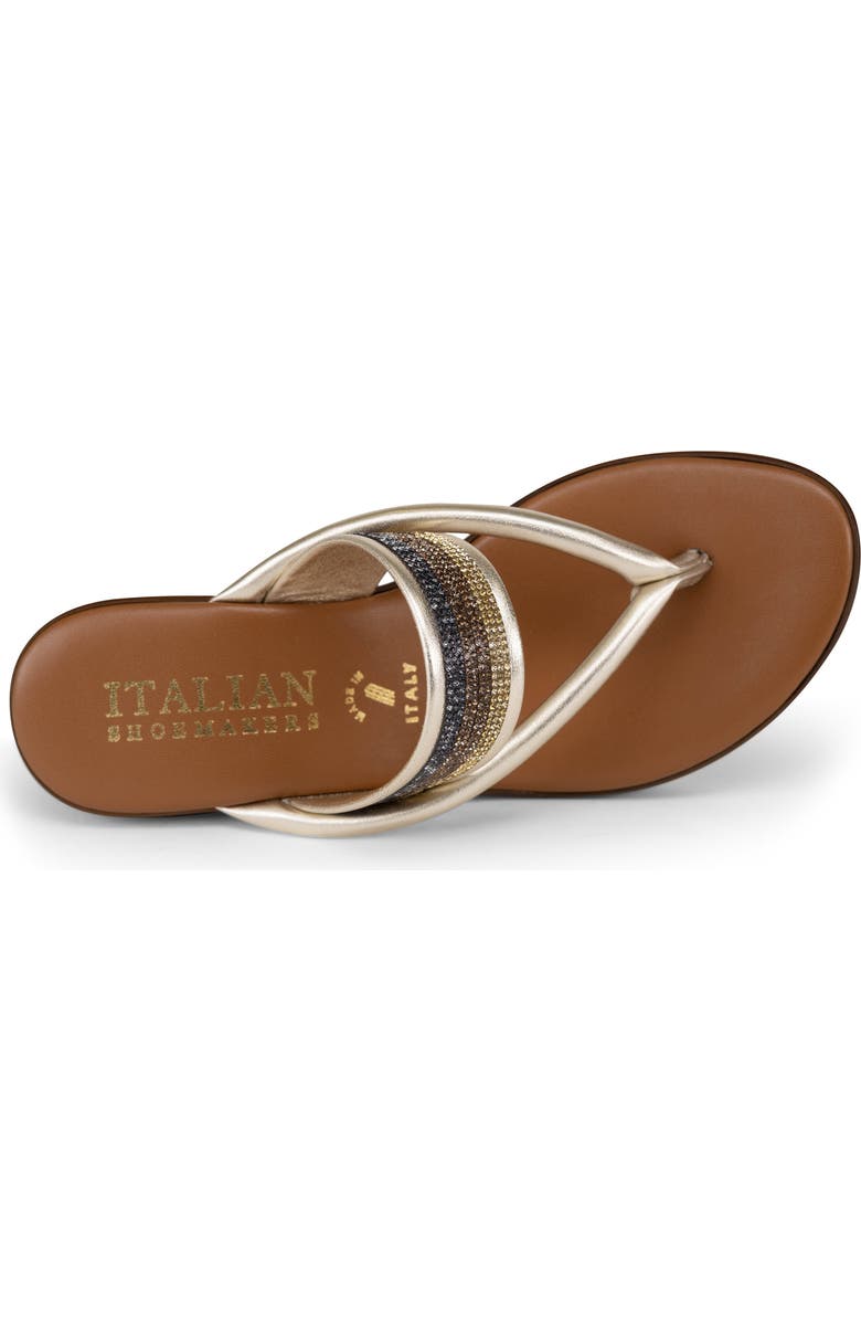 ITALIAN SHOEMAKERS Jaylin Pavé Crystal Wedge Sandal, Alternate, color,