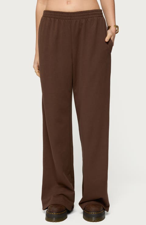 Binah Wide Leg French Terry Sweatpants