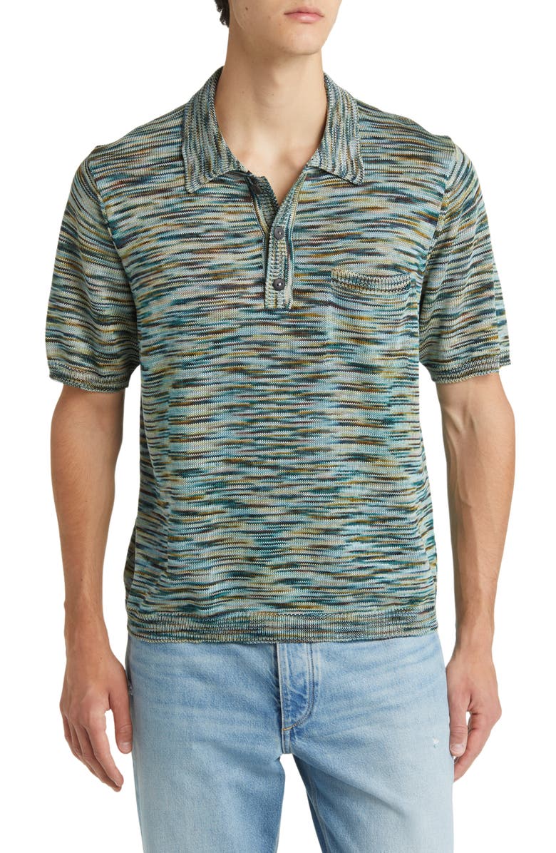 Corridor Space Dye Pocket Sweater Polo, Main, color, 