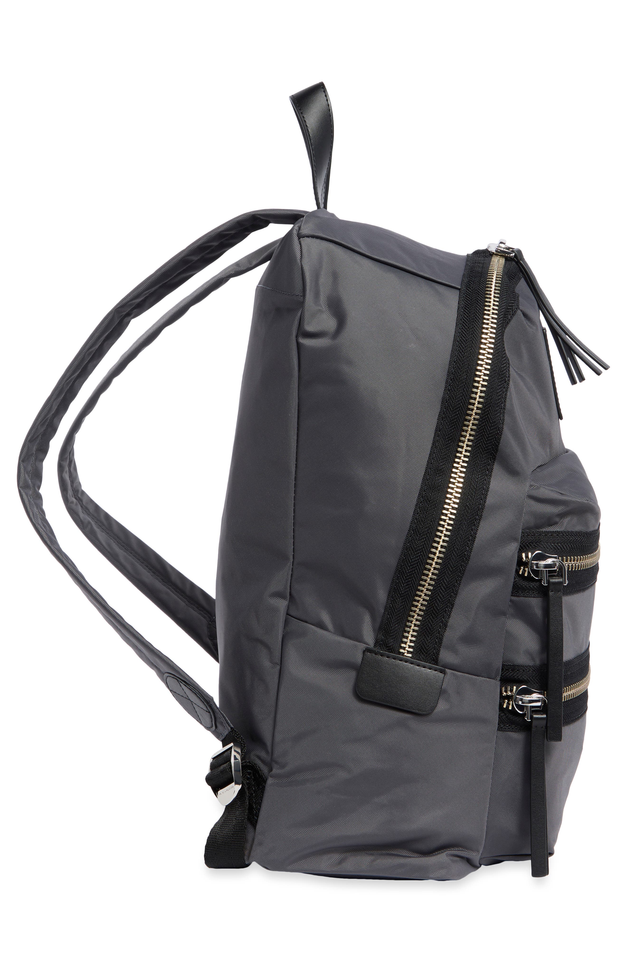 The Biker Nylon Large Backpack, Alternate, color, DARK SHADOW