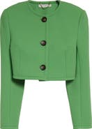 Emilia Wickstead Lizette Crop Wool Jacket
