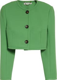 Emilia Wickstead Lizette Crop Wool Jacket
