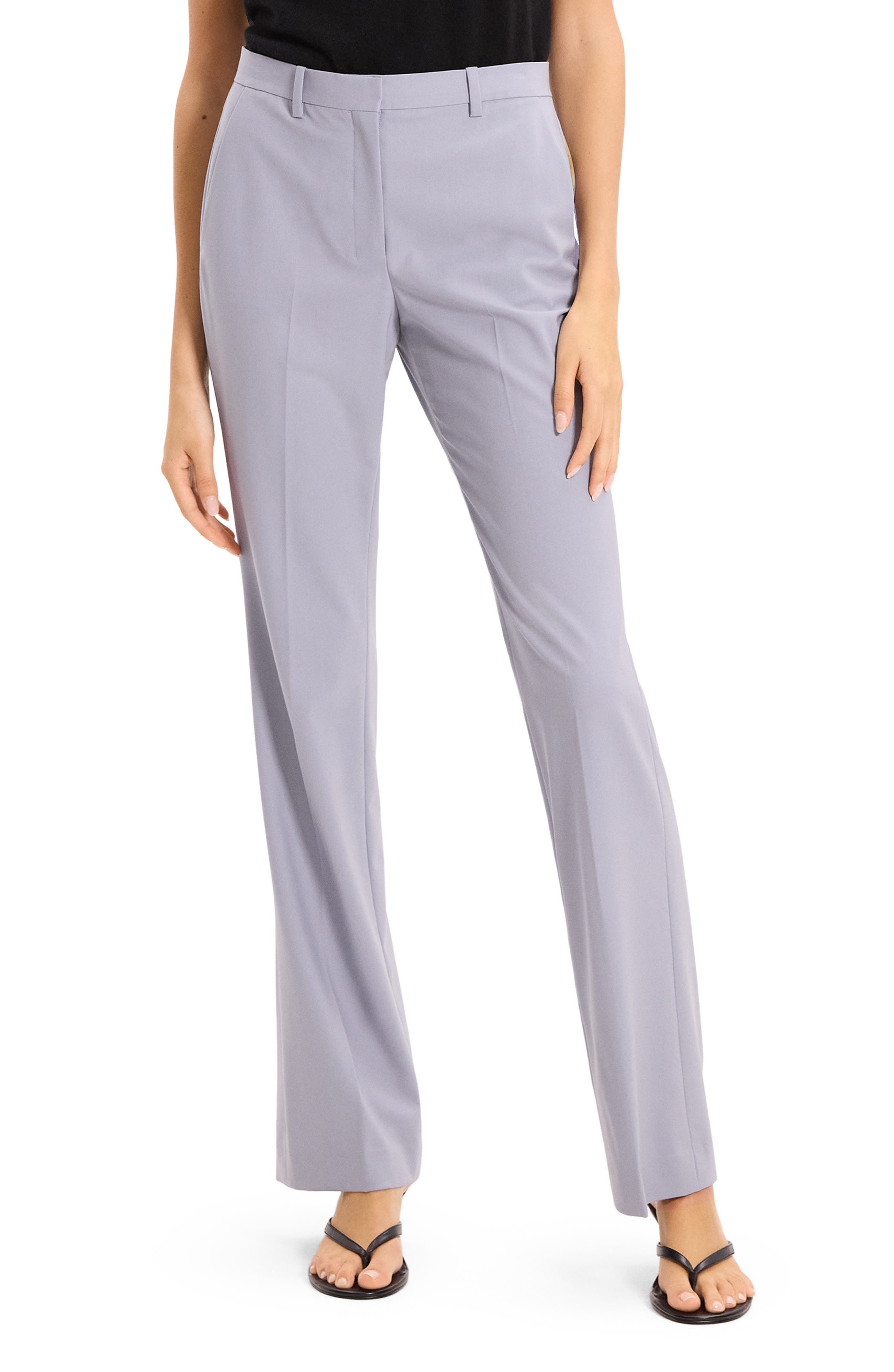 Slim Fit Stretch Wool Trousers - image 3