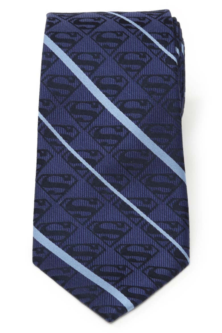 Superman Silk Tie, Main, color, BLUE