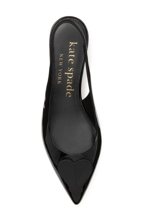 Kate Spade New York Lover Slingback Pointed Toe Flat In Black