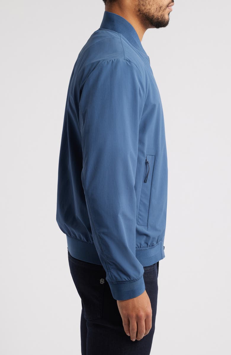 BOSS Hanry Stretch Nylon Bomber Jacket, Alternate, color, 