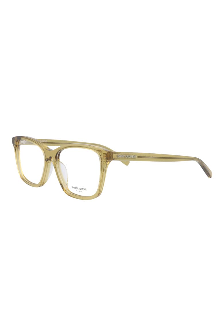 54mm Square Optical Glasses, Alternate, color, YELLOW YELLOW TRANSPARENT