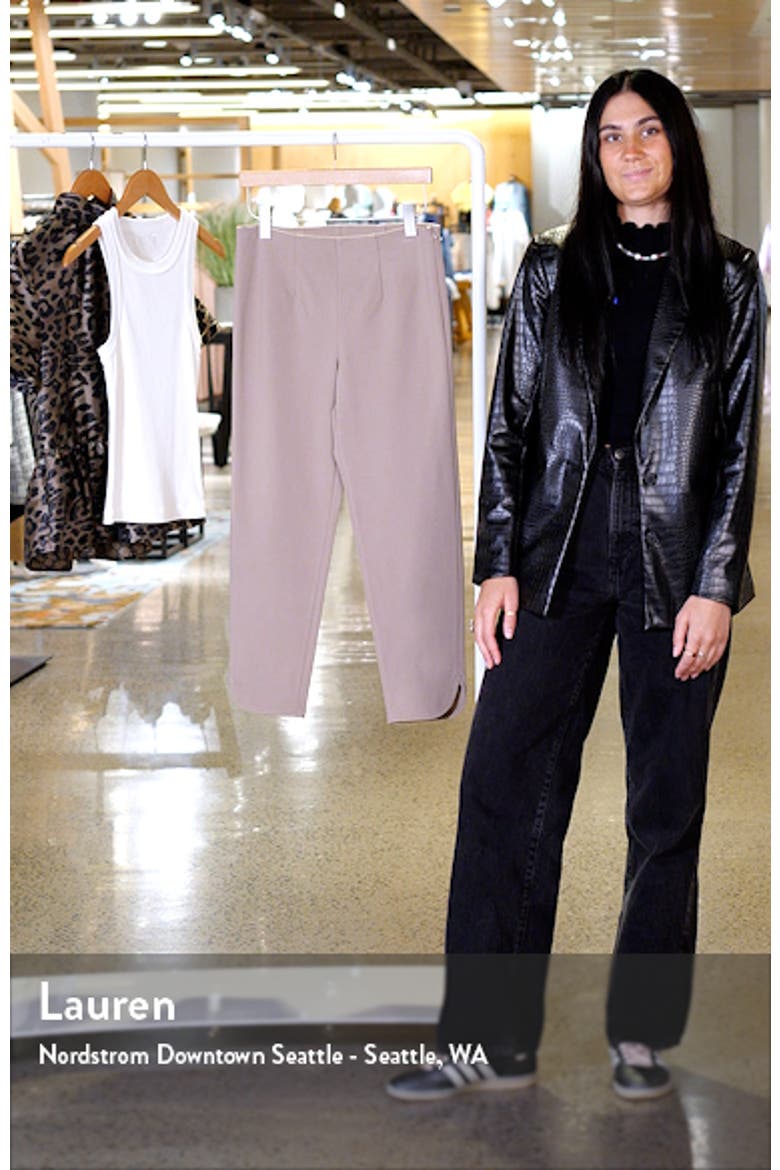 Slim Fit Ponte Crop Pants video