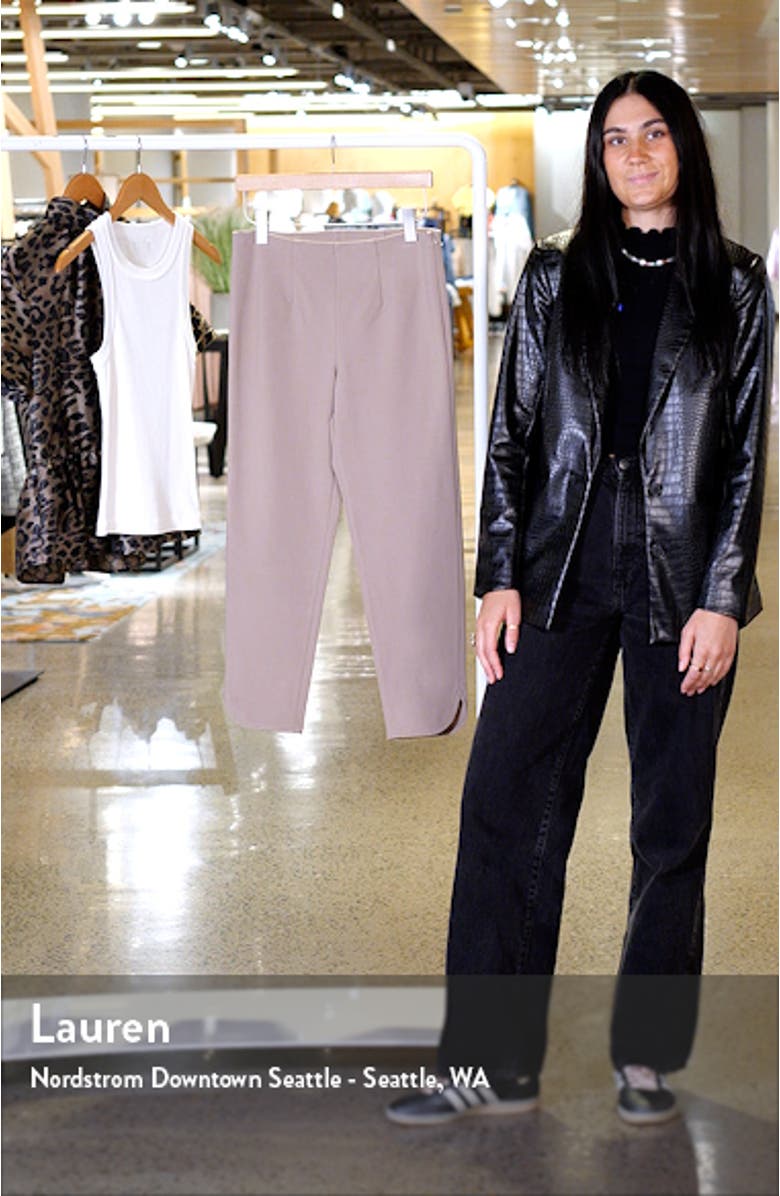 Slim Fit Ponte Crop Pants, sales video thumbnail