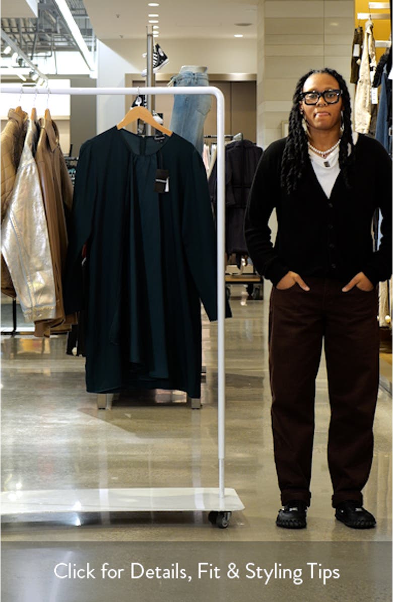 Katie Lace Long Sleeve Knit Minidress, sales video thumbnail