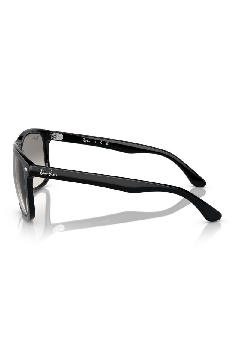 Boyfriend Two 60mm Gradient Square Sunglasses, Alternate, color, BLACK