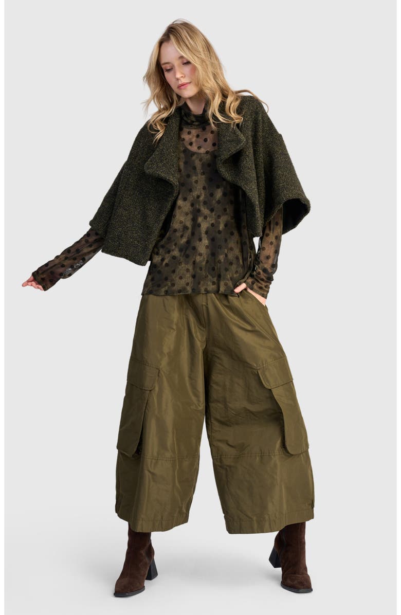 Alembika Capulet Crop Jacket, Alternate, color, Khaki