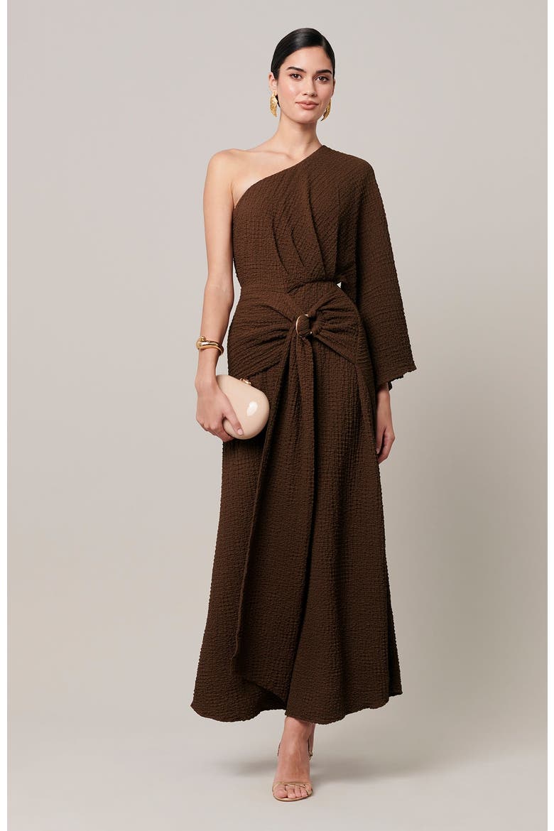 Ellie Midi Dress, Alternate, color, Chocolate