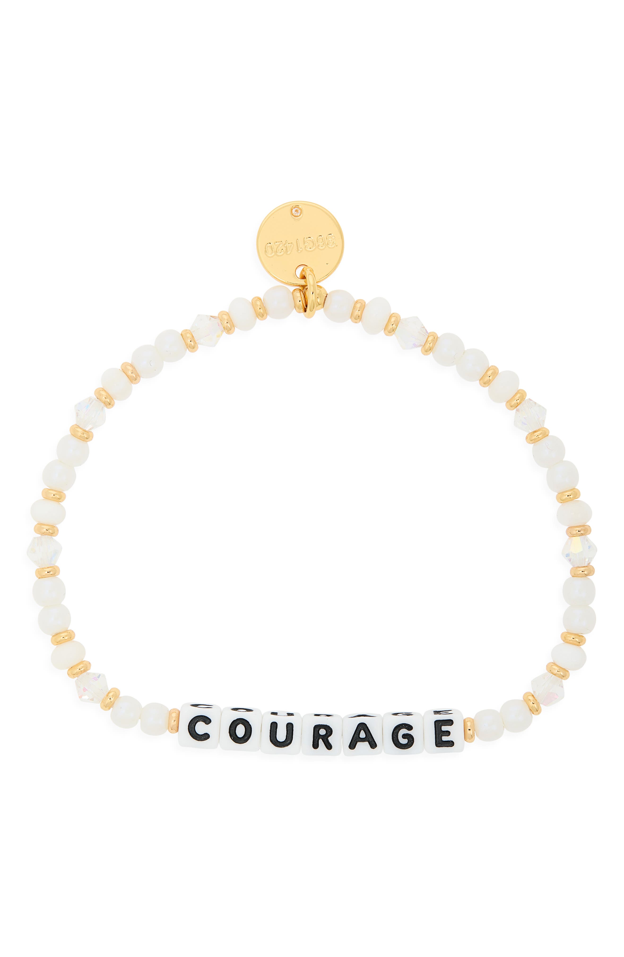 Courage Beaded Stretch Bracelet