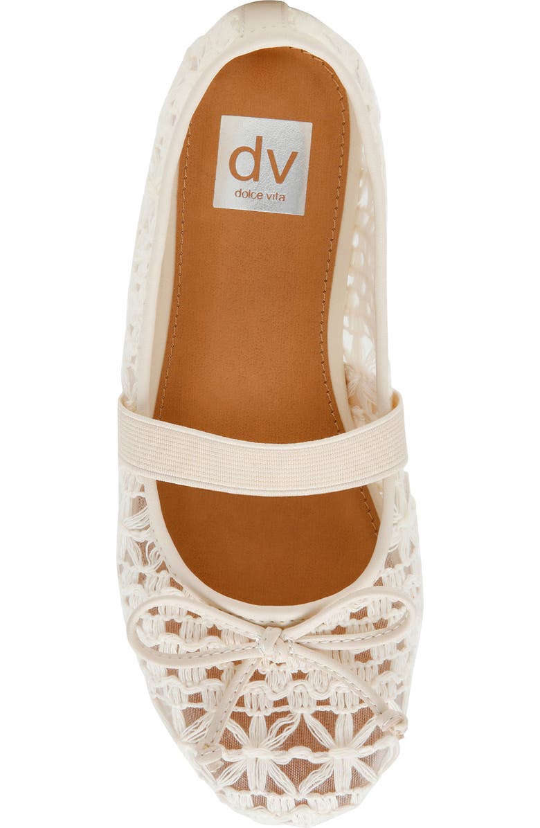 Dolce Vita Kids' Moppet Mesh Mary Jane Flat, Alternate, color, Ivory