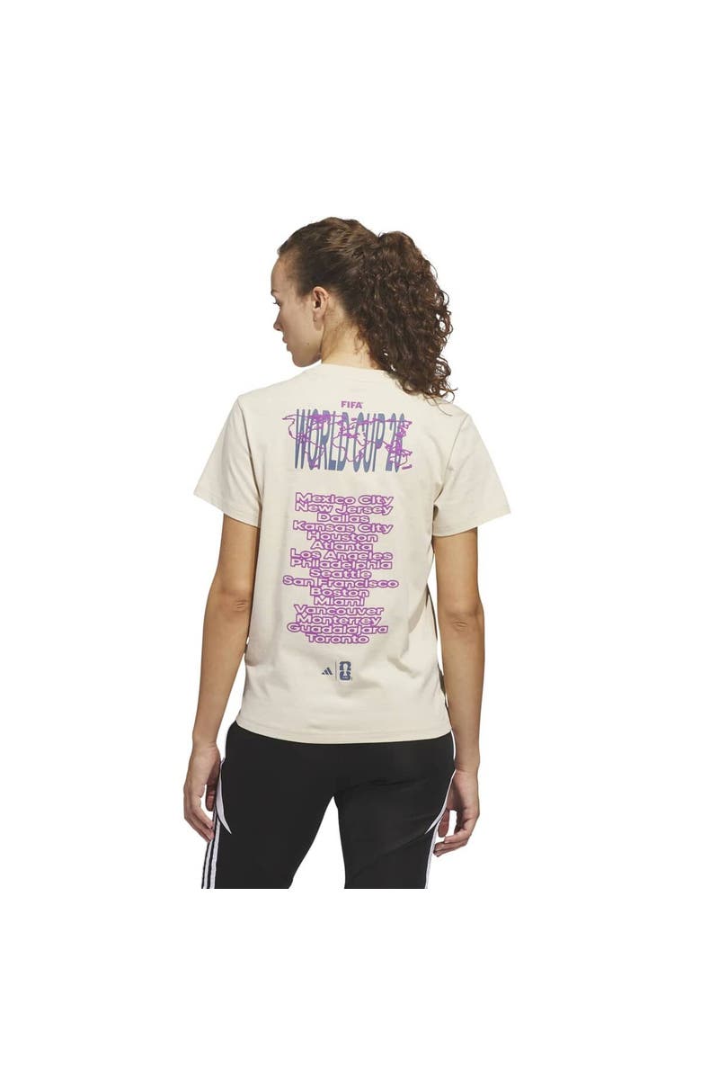 adidas Women's adidas  Beige 2026 FIFA World Cup Concert Series Game Day T-Shirt, Alternate, color, Beige