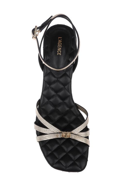 L'agence Genette Ankle Strap Kitten Heel Sandal