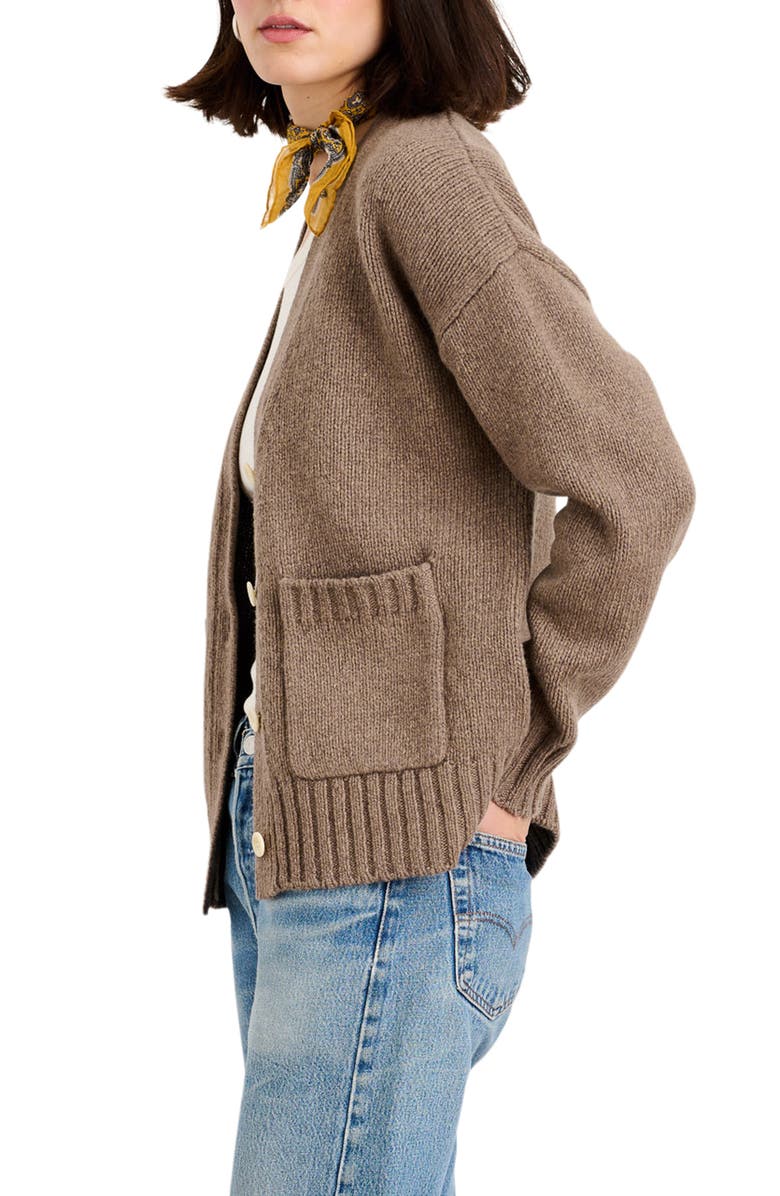 Alex Mill Emma V-Neck Lambswool Blend Cardigan, Alternate, color,