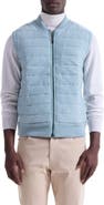 Bugatchi Quilted Cotton Zip Sweater Vest